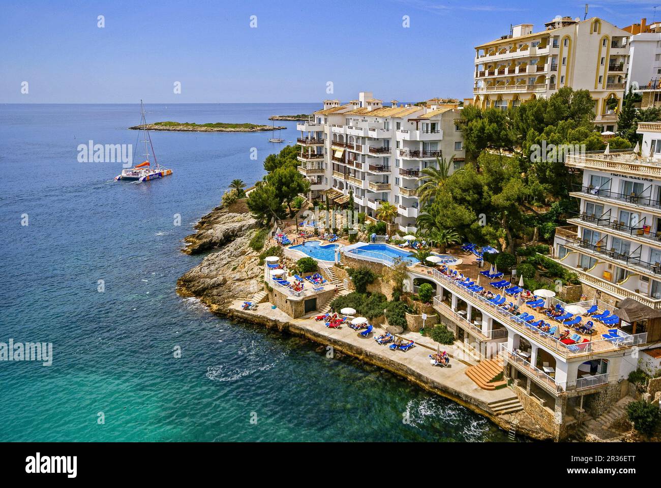 Costa de Illetas.Palma.Mallorca. Baleares.España. Stockfoto