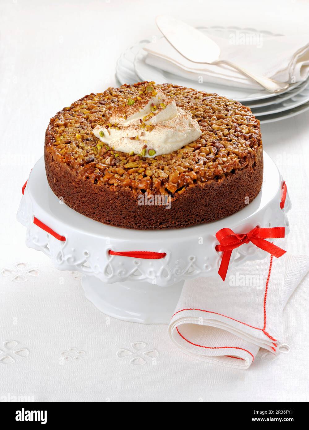 Mutter Tarte Tatin Stockfoto
