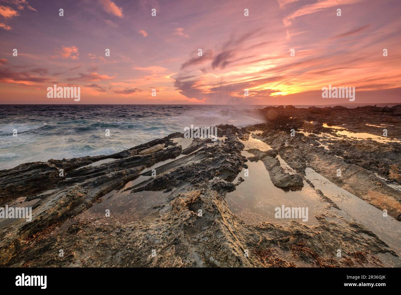 S'Estelella, Llucmajor,. Mallorca, Balearen, Spanien, Europa. Stockfoto