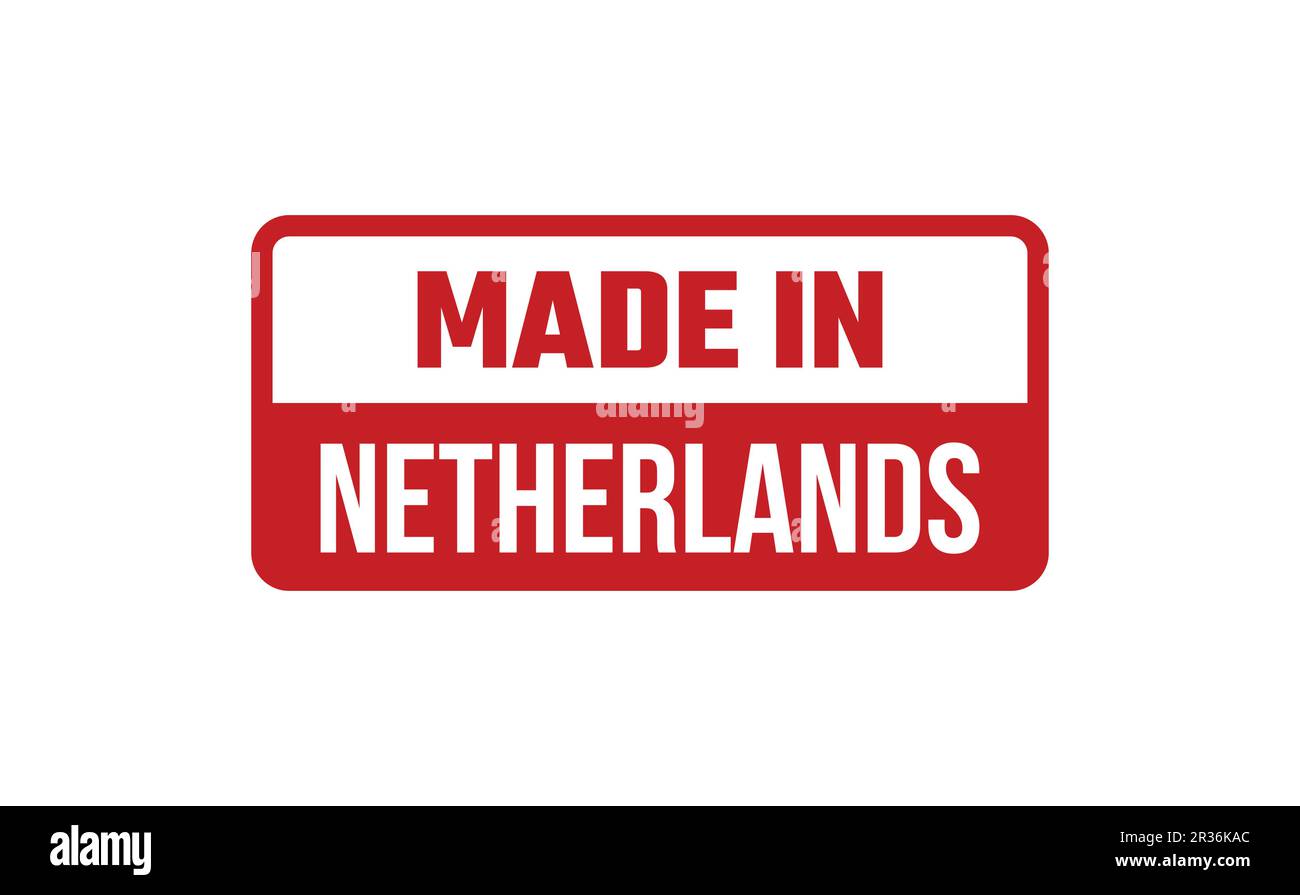 In Niederlande Stempel gemacht Stock Vektor