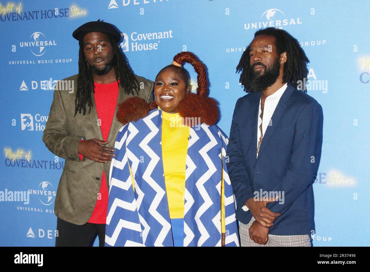 New York, New York, USA. 22. Mai 2023. Tank and the Bangas at Covenant House's A Night of Covenant House Stars Gala at the Rooftop Pavilion and Terrace at the Javits Center in New York City Credit: RW/Media Punch/Alamy Live News Stockfoto