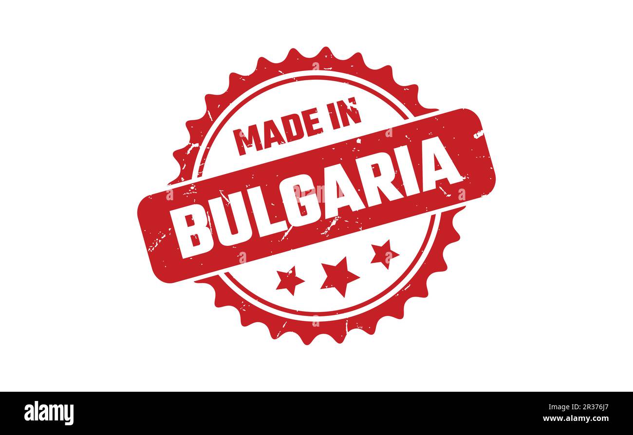 In Bulgarien Stempel gemacht Stock Vektor