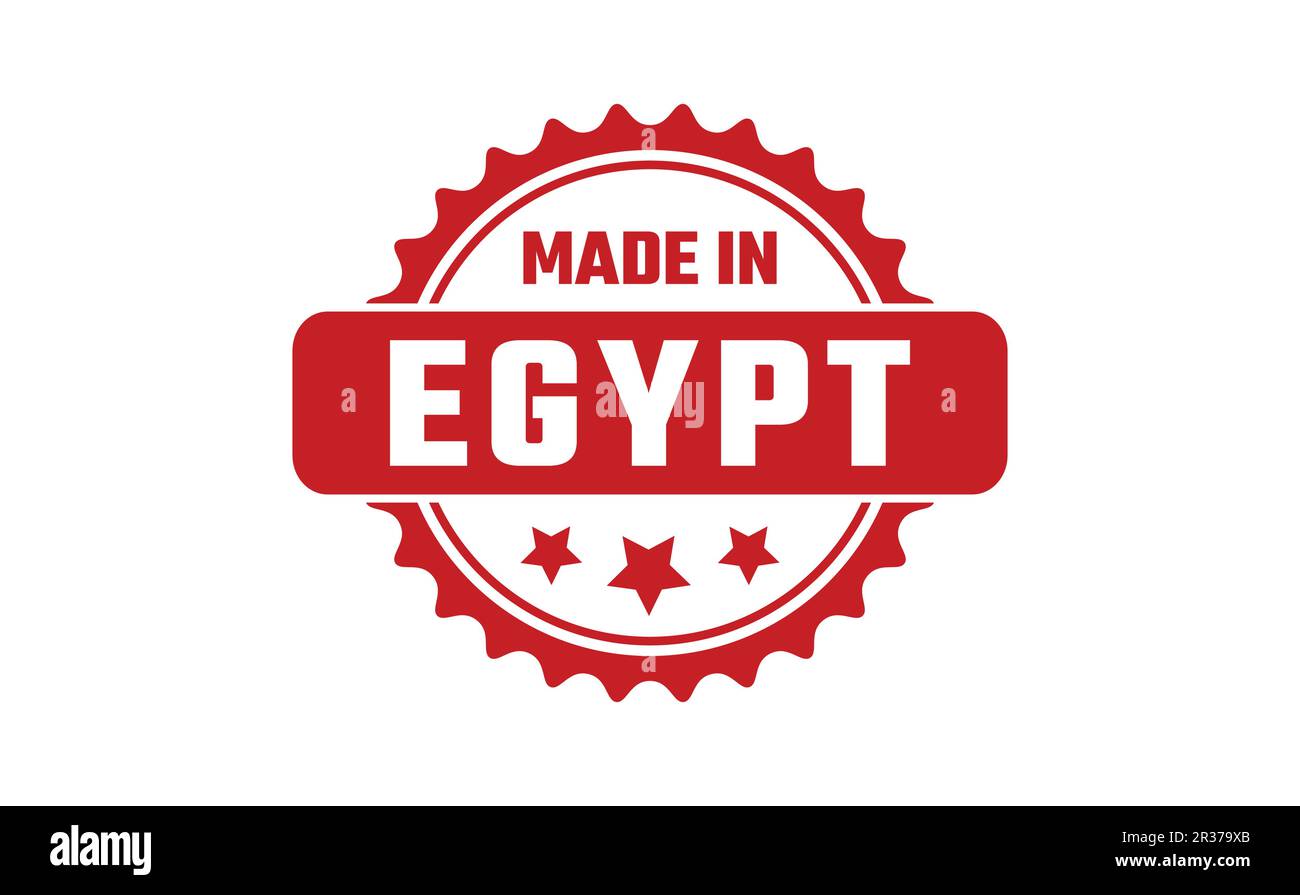 In Ägypten Stempel gemacht Stock Vektor