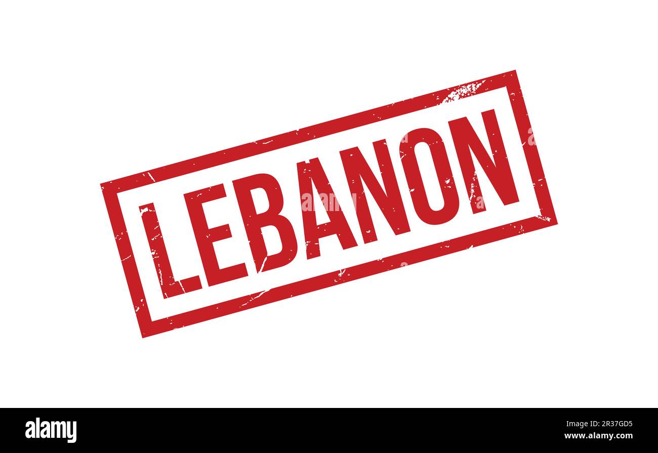 Libanesischer Gummistempel-Dichtungsvektor Stock Vektor