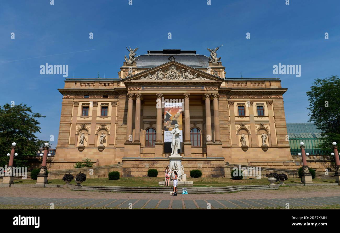 Hessisches Staatstheater, Christian-Zais-Straße, Wiesbaden, Hessen, Deutschland Stockfoto