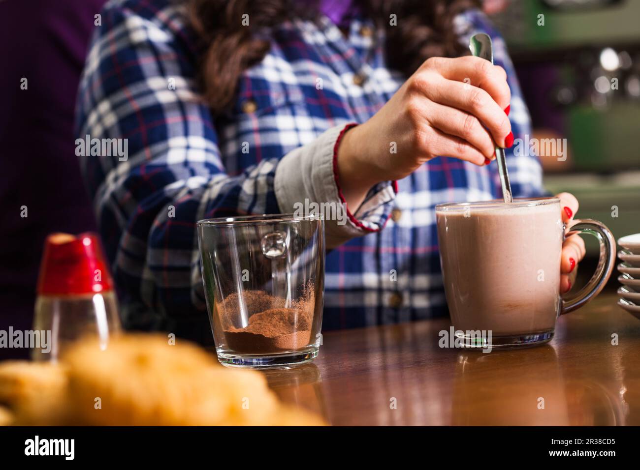 Kakaogetränk Kochen Stockfoto