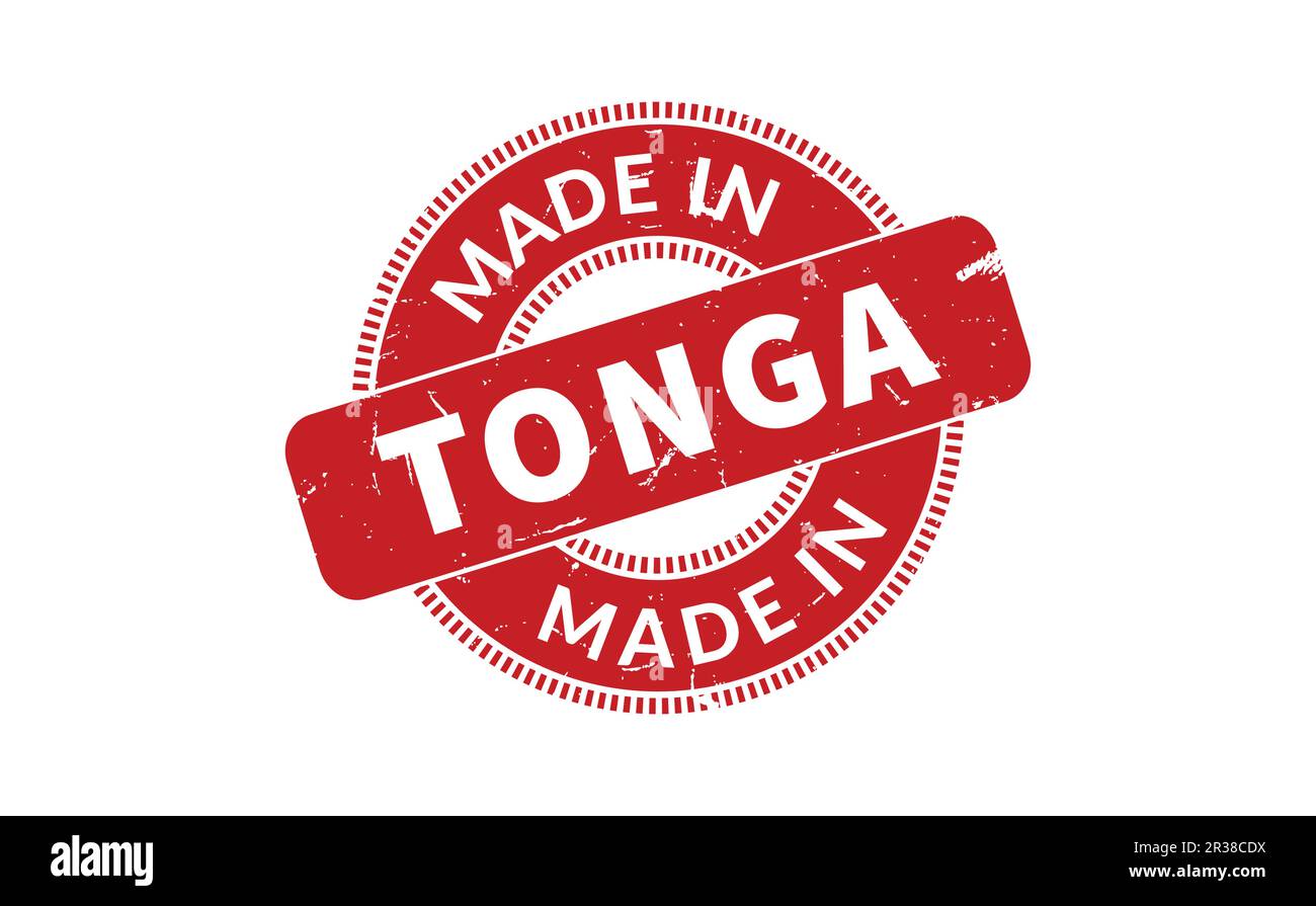 In Tonga Stempel gemacht Stock Vektor