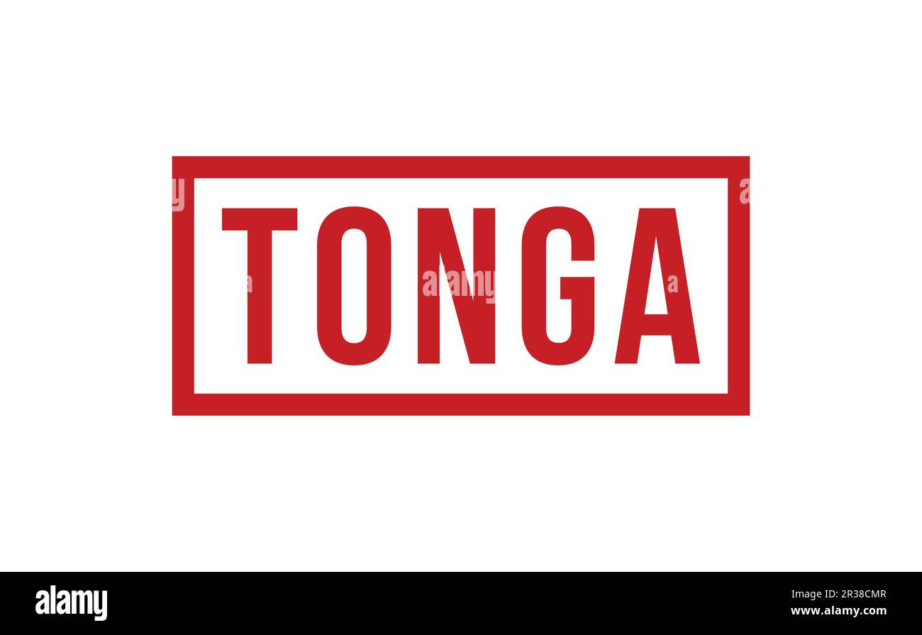 Tonga-Gummistempel Dichtungsvektor Stock Vektor
