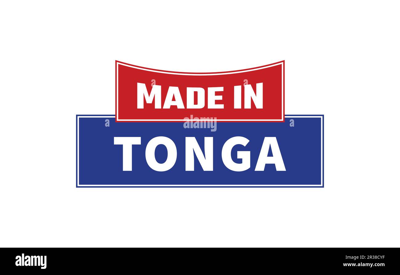 Hergestellt In Tonga Seal Vector Stock Vektor