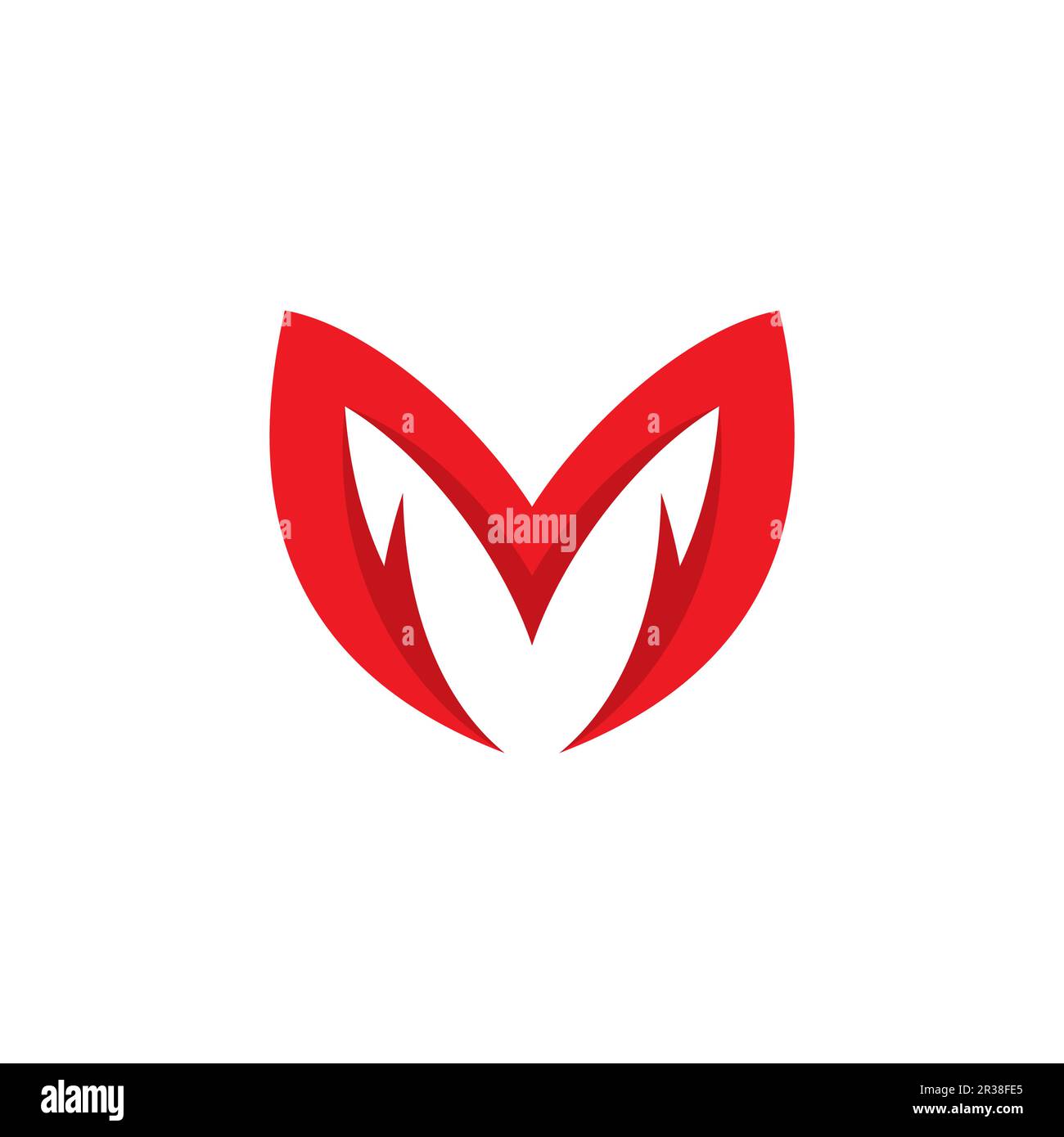 M-Logo stark. Buchstabe M für Ihr Unternehmen oder ursprüngliches Logo Stock Vektor