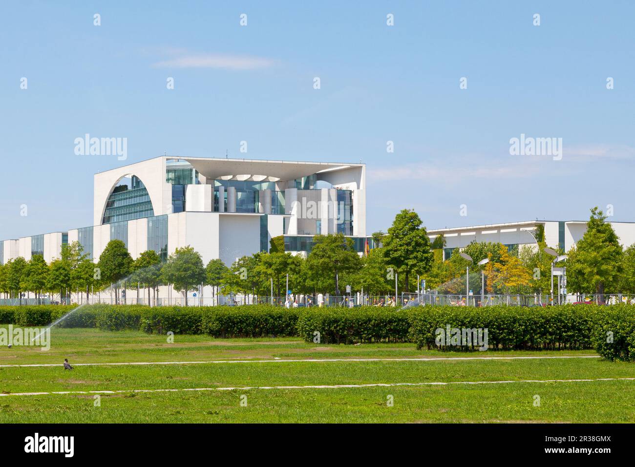 Berlin, Deutschland - Juni 02 2019: Das Bundeskanzleramt ist eine Agentur, die dem Vorstand des Bundeskanzlers von Germa dient Stockfoto