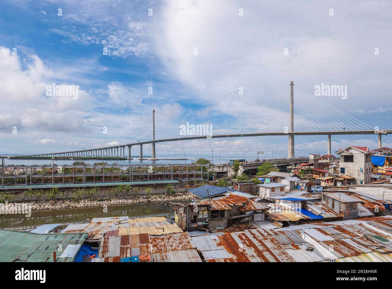 Cebu Cordova Link Expressway, auch bekannt als CCLEX oder Third Cebu Mactan Bridge auf den Philippinen Stockfoto