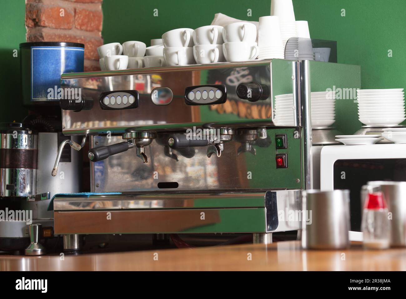 Espresso-Kaffeemaschine Stockfoto