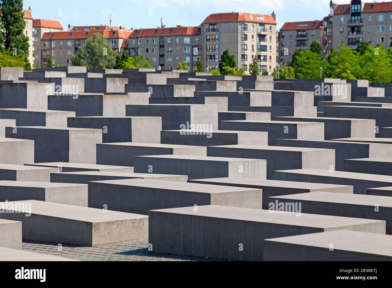 Berlin, Deutschland - Juni 03 2019: Denkmal für die ermordeten Juden Europas, auch bekannt als Holo Stockfoto