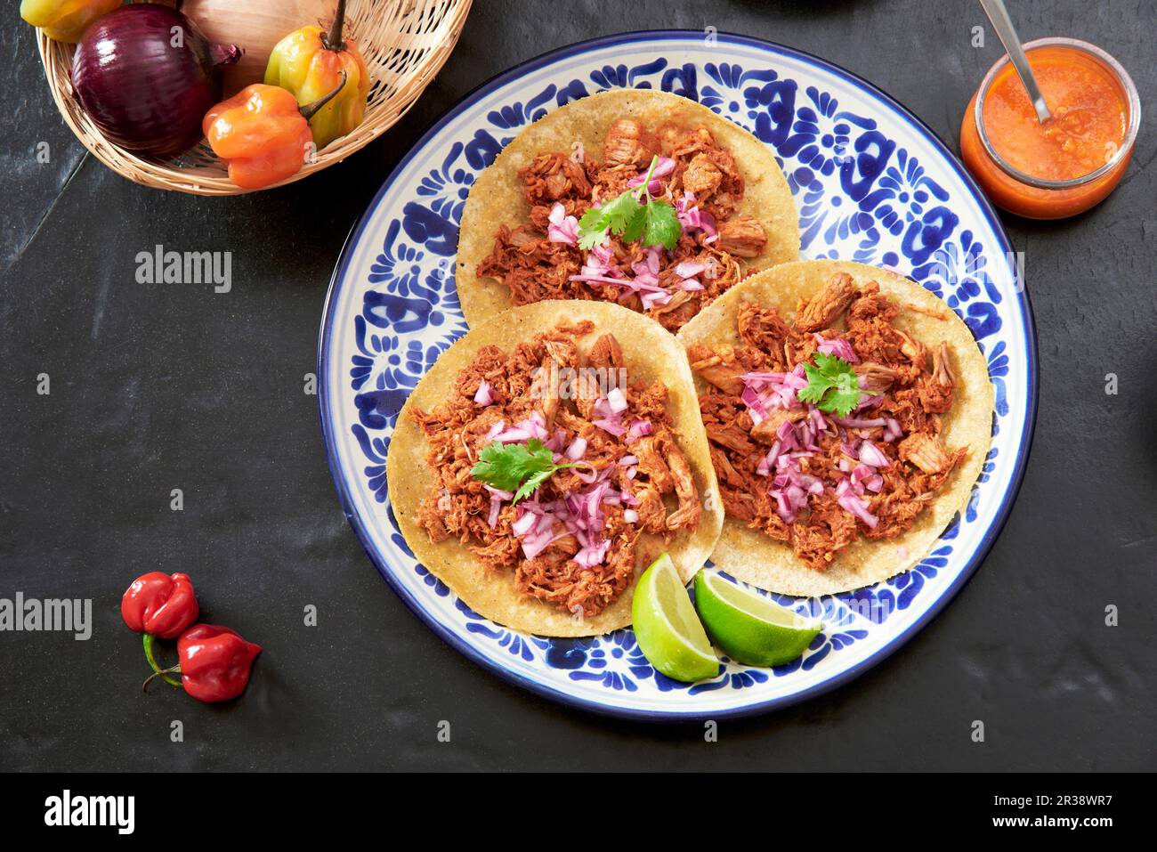 Cochinita Pibil (mexikanisches Schweinefleisch) Stockfoto