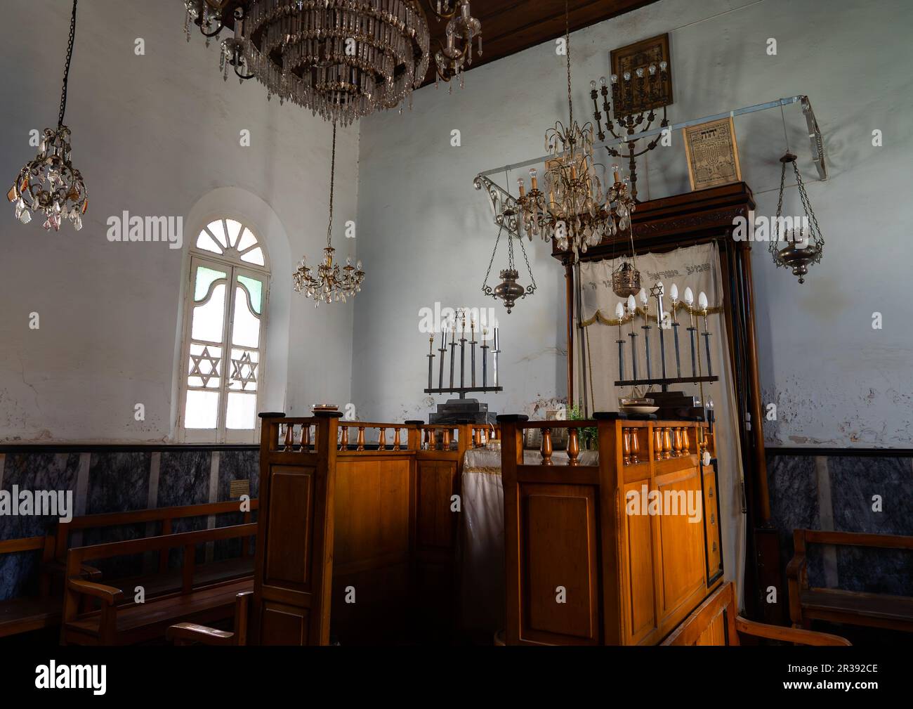 Blick auf die Asmara-Synagoge, Zentralregion, Asmara, Eritrea Stockfoto