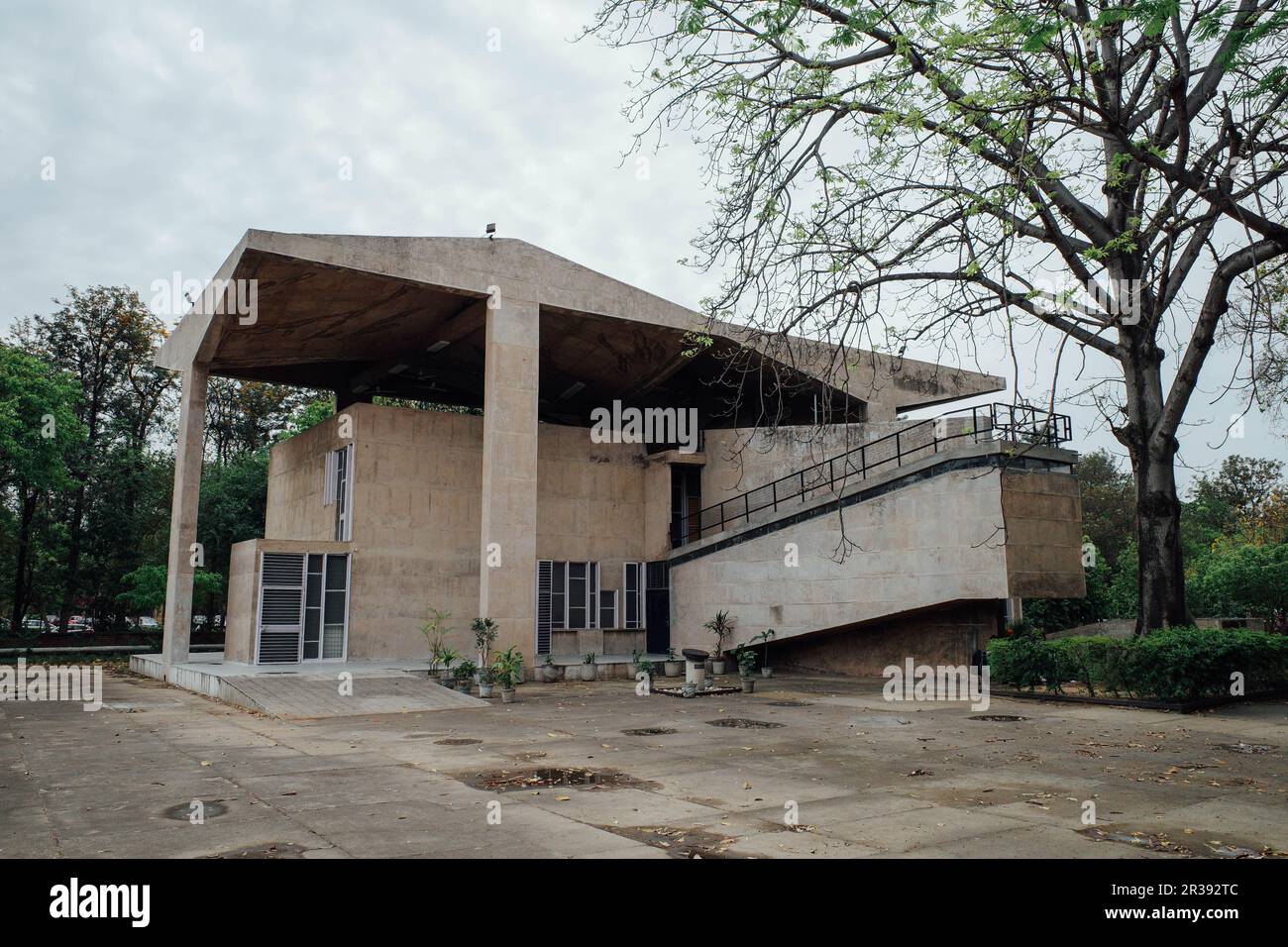 Corbusier Architektur in Chandigarh Stockfoto