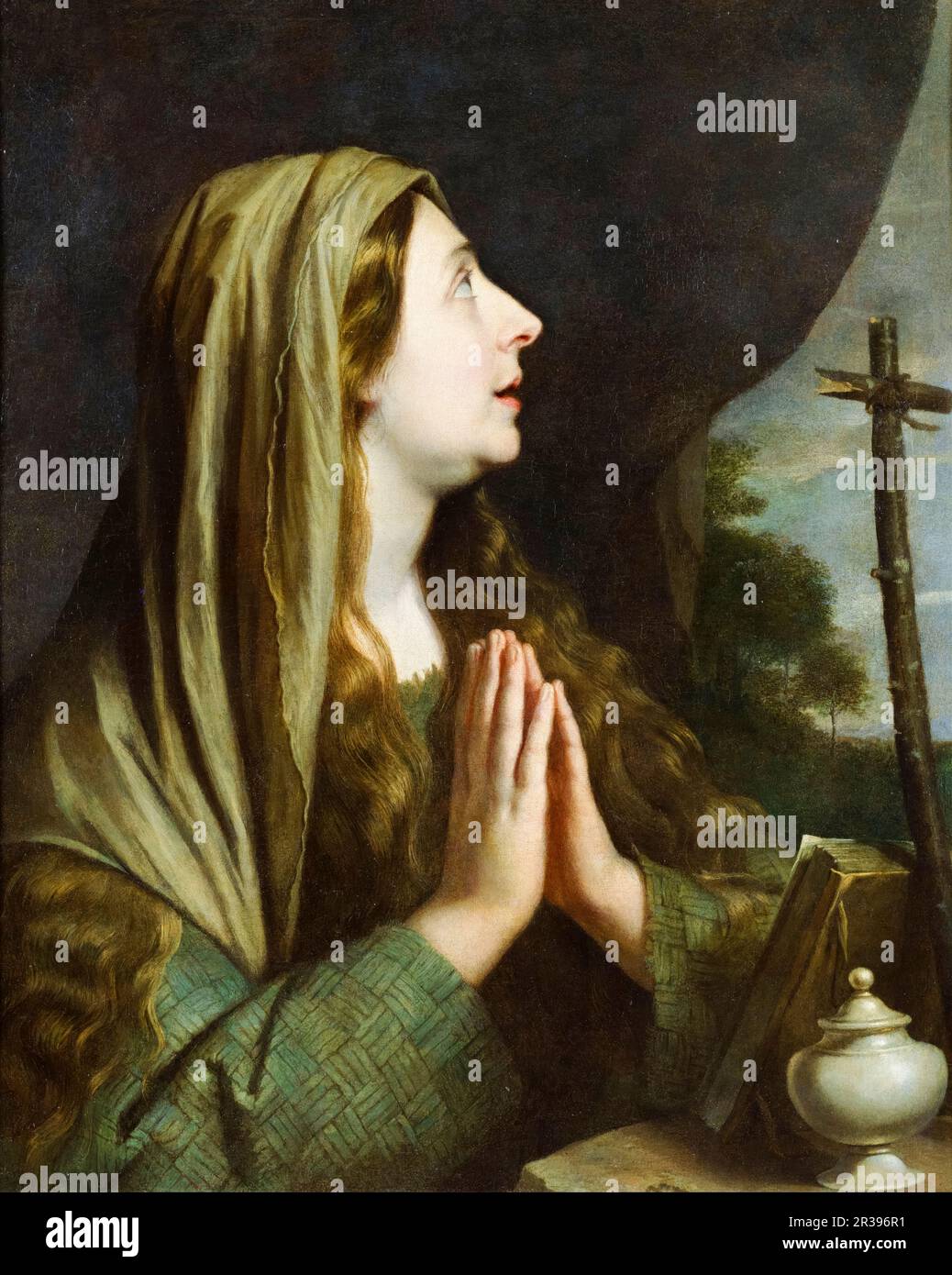 Mary Magdalene, Porträtgemälde von Philippe de Champaigne, vor 1674 Stockfoto