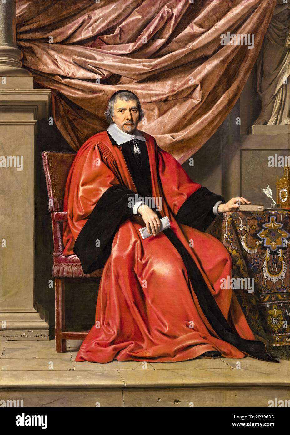 Omer Talon (Audomarus Talaeus, ca. 1510-1562), französischer Humanist, Porträtmalerei von Philippe de Champaigne, 1649 Stockfoto
