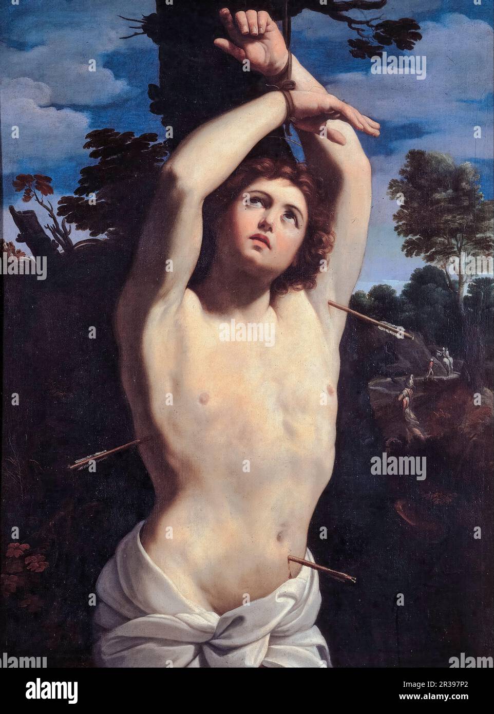 Guido Reni, Heiliger Sebastian, Gemälde 1615 Stockfoto