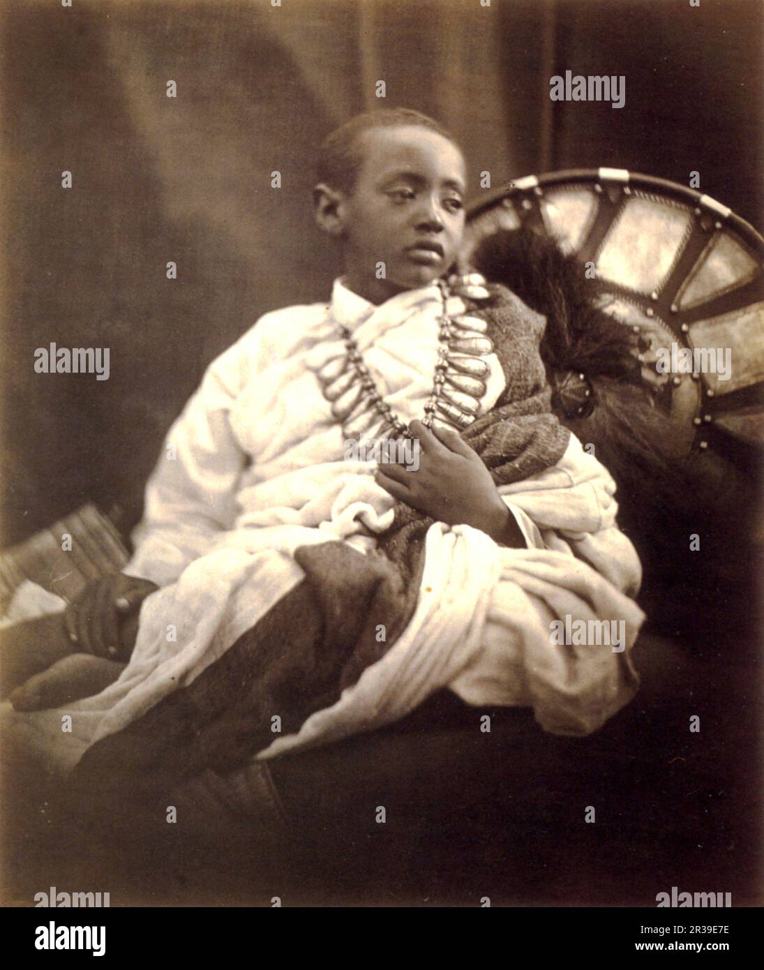 Alemayehu Simyen Tewodoros (auch Alamayou genannt) war der Sohn von Kaiser Tewodros II. Und Kaiserin Tiruwork Wube von Äthiopien. Stockfoto