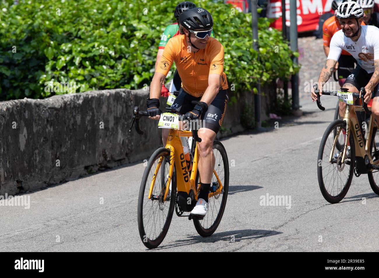 Bergamo, Italien. 21. Mai 2023. Damiano Cunego während der 15. Etappe - Seregno - Bergamo, Giro d'Italia in Bergamo, Italien, Mai 21 2023 Kredit: Independent Photo Agency/Alamy Live News Stockfoto