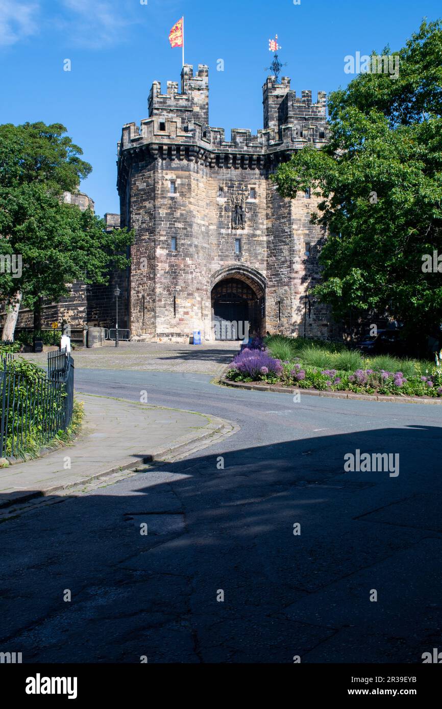 Lancaster Castle Gefängnis Stockfoto