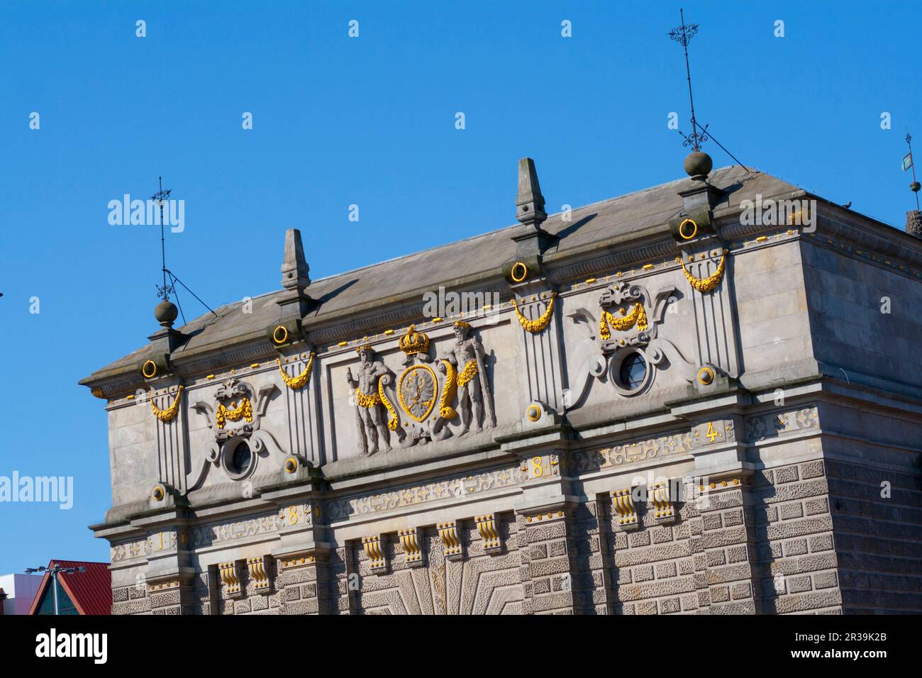 Das hohe Tor in der Altstadt von Danzig Stockfoto