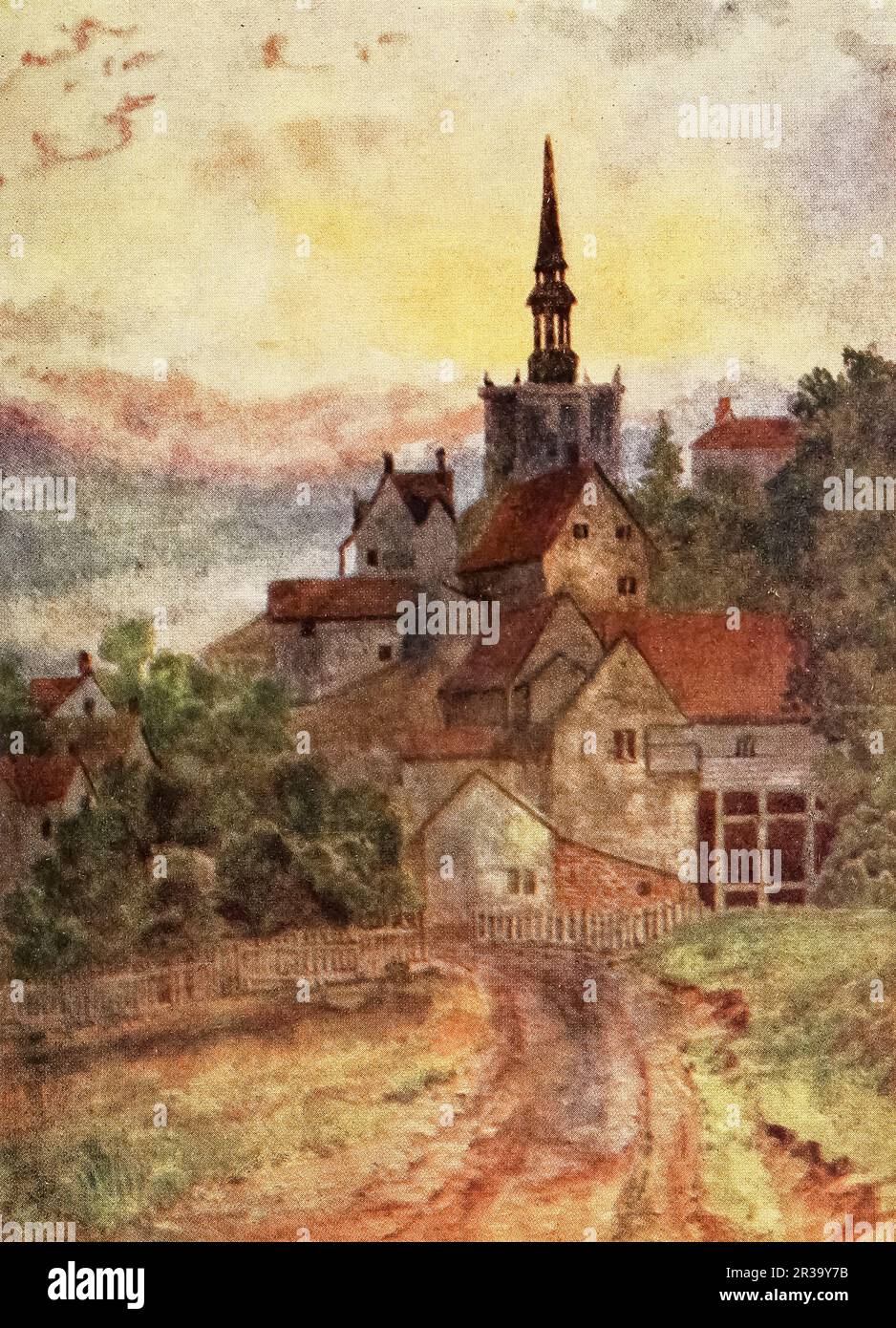 In Sherbrooke, östliche Townships, Quebec Watercolor von Thomas Mower Martin aus dem Buch " Canada " von Wilfred Campbell, veröffentlicht 1907 von Adam und Charles Black in London Stockfoto