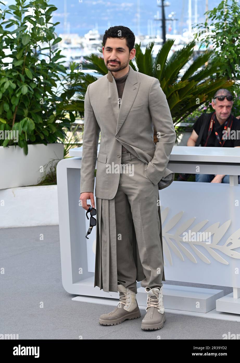 Cannes, Frankreich. 23. Mai 2023. CANNES, FRANKREICH. 23. Mai 2023: Amir El-Masry bei der Fotogelegenheit für Club Zero beim Festival de Cannes 76. Bildnachweis: Paul Smith/Alamy Live News Stockfoto