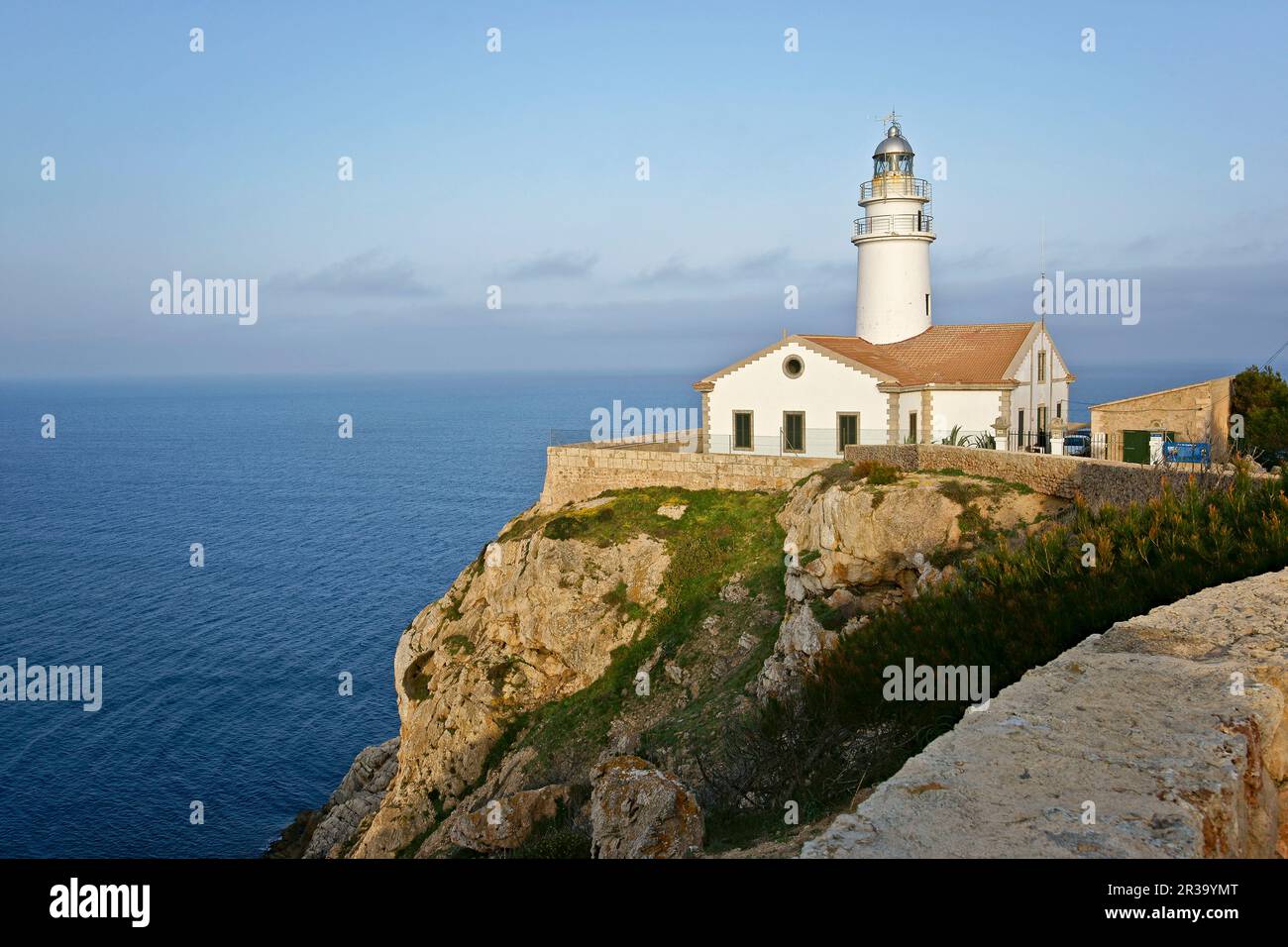 Faro de Capdepera, año 1861. Mallorca Islas Baleares. España. Stockfoto