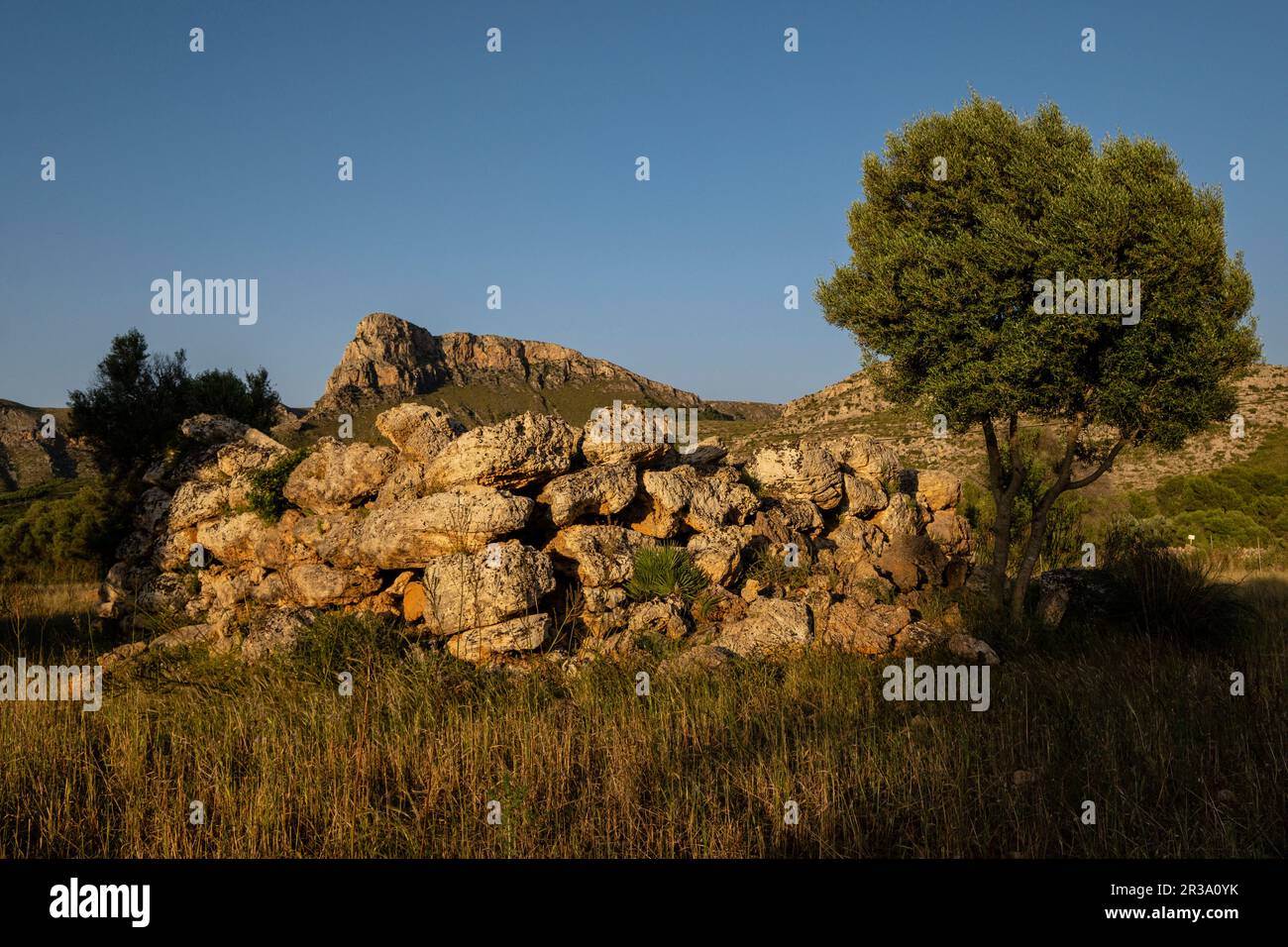 Square Talayot, rund 1000 und 800 v. Chr., Sa Canova, Arta, Mallorca, Balearen, Spanien. Stockfoto