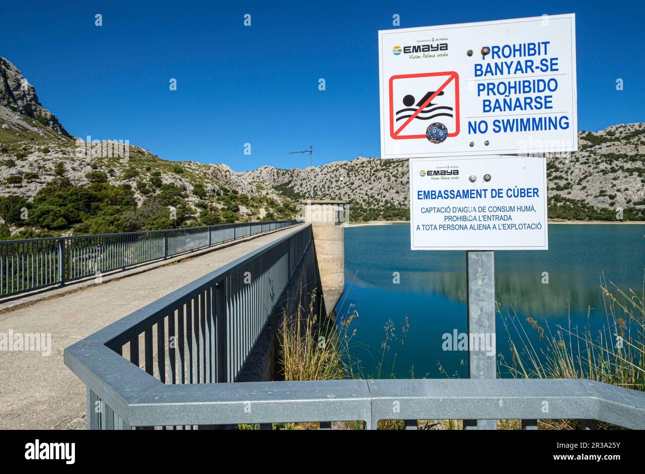 Embalse de Cuber, Mallorca, Balearen, Spanien. Stockfoto