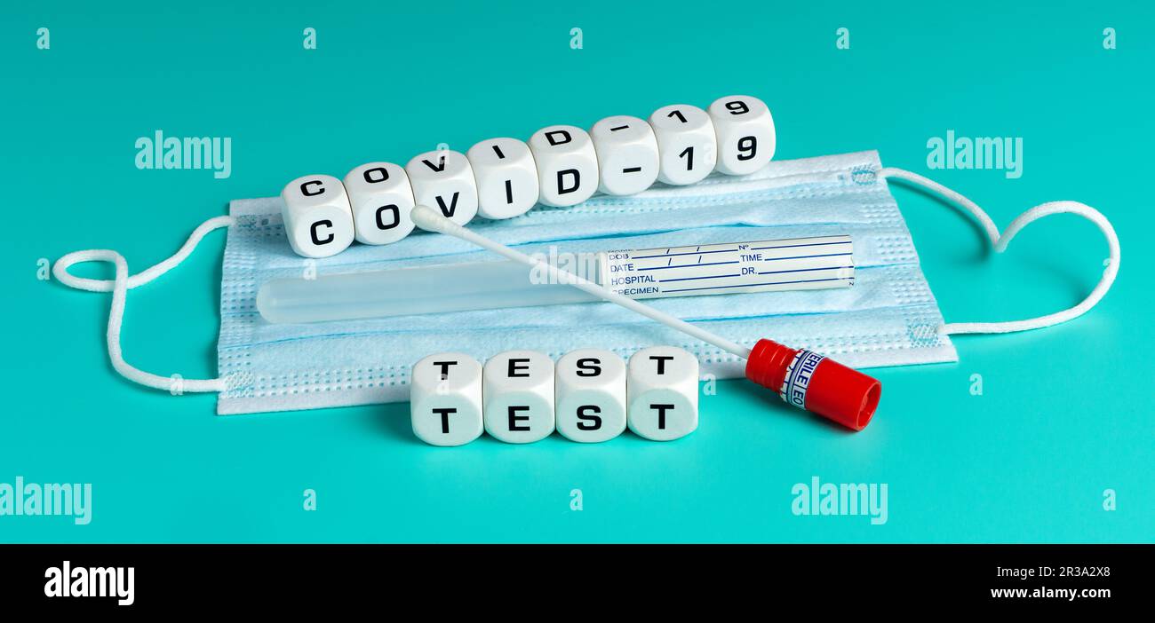 Covid-19 – Probenröhrchen Stockfoto Covid-19 – Probenröhrchen Stockfoto