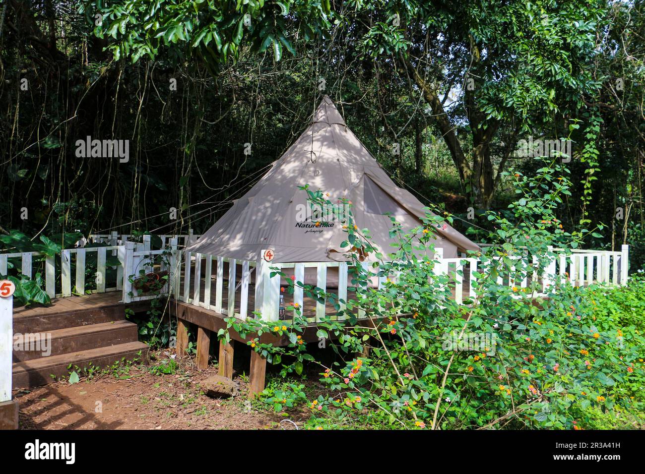 Versteckte Orte in Hainan Stockfoto