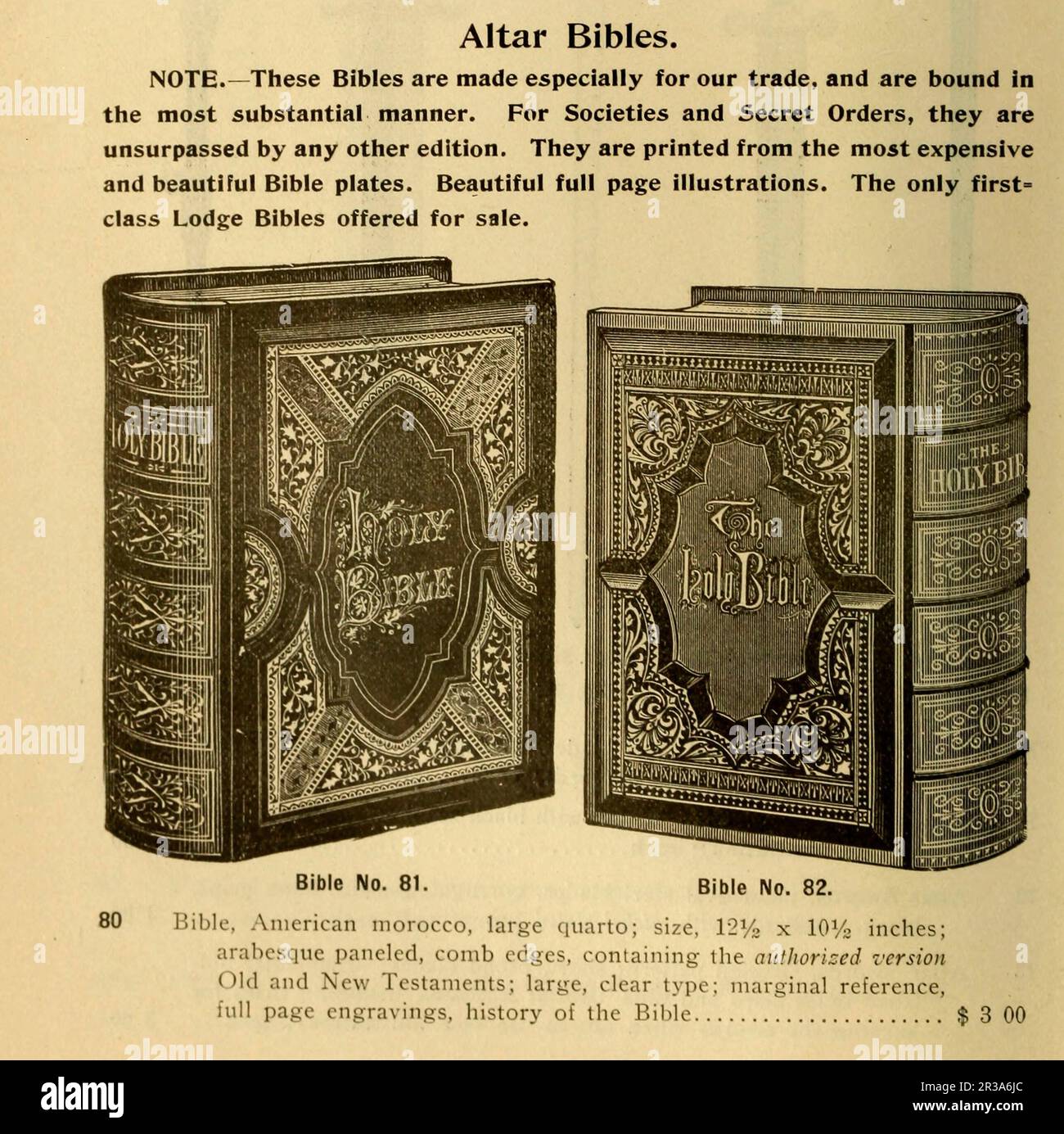 Altarbibel aus dem Katalog " illustrierte Kataloge und Preisliste