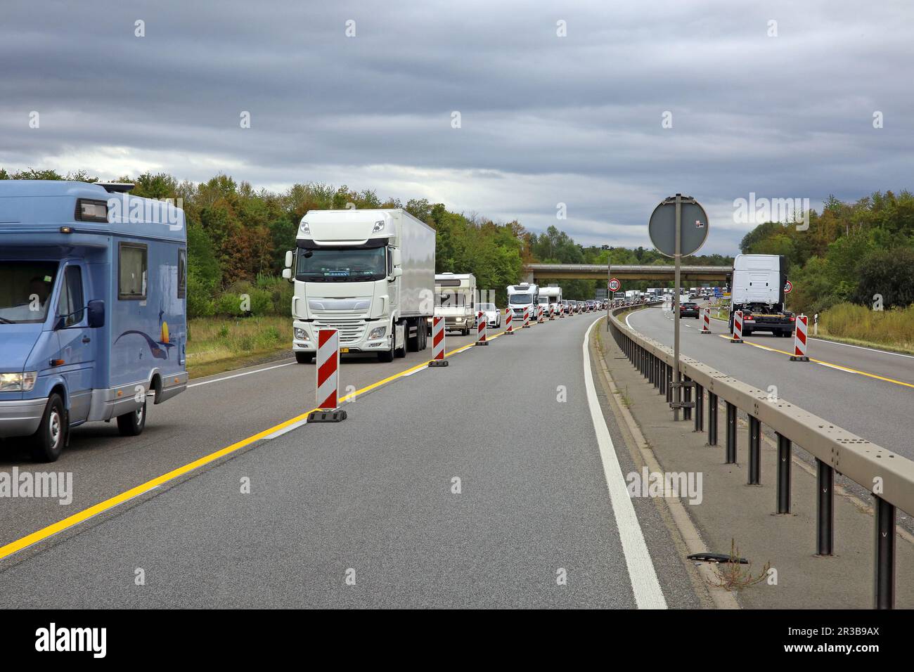 Langsamer Verkehr Stockfoto