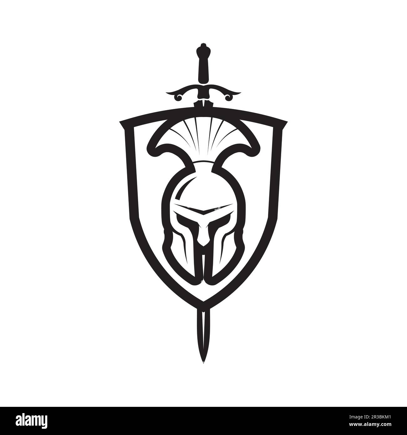 spartan Logo Icon Designs Vektor Stock Vektor