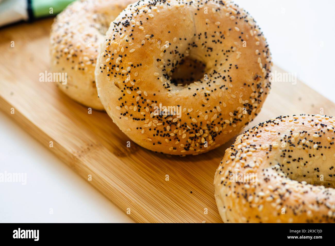 Sesam Bagel Stockfoto