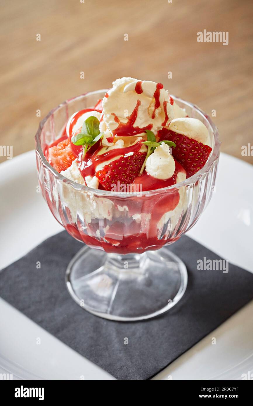 Eton Mess Stockfoto