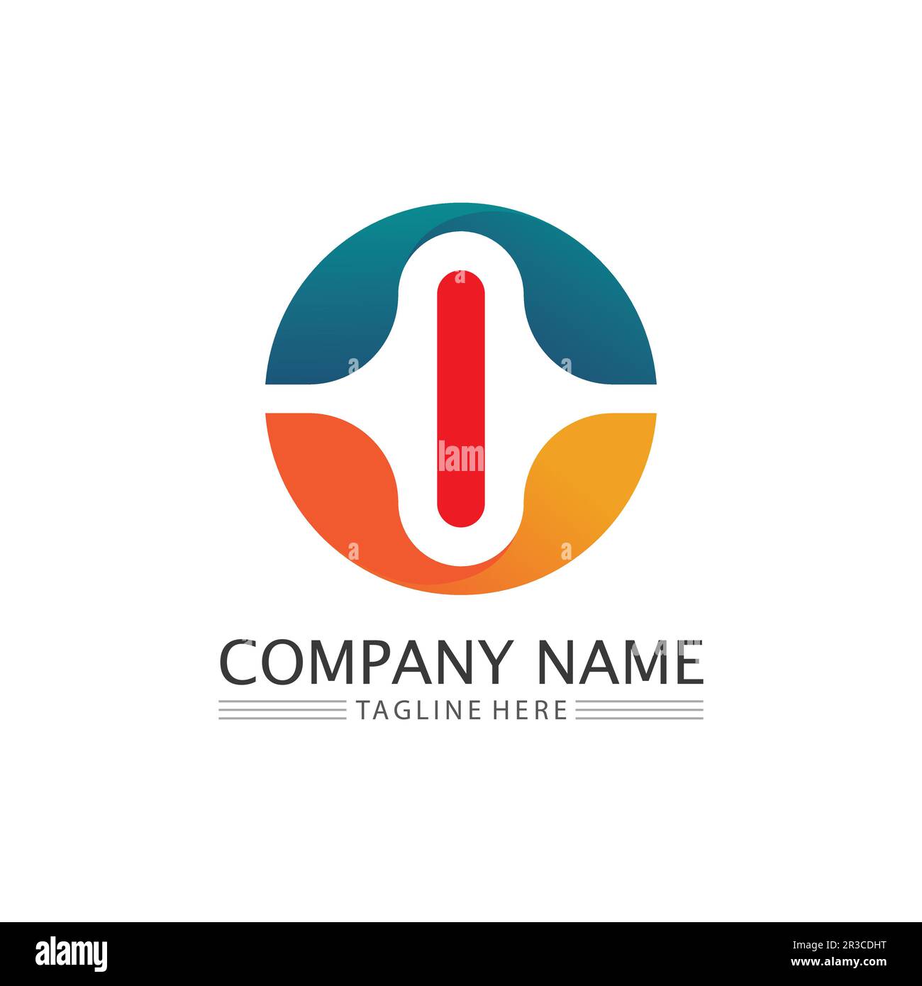 O Ring Logo Business und Circle Logo Design Vector Stock Vektor