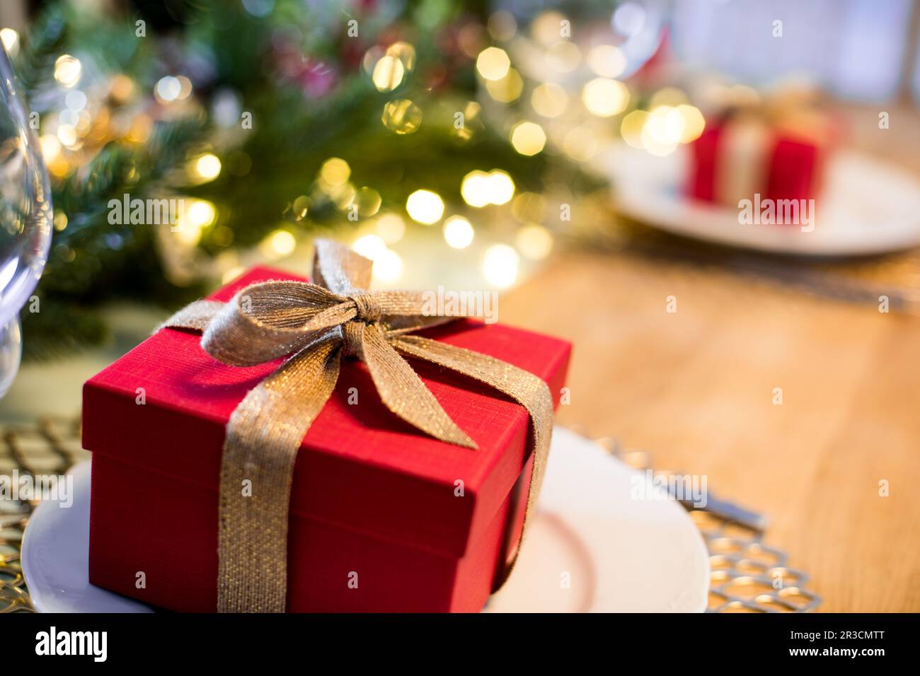Das Wunder von Weihnachten ist unerwartet Stockfoto