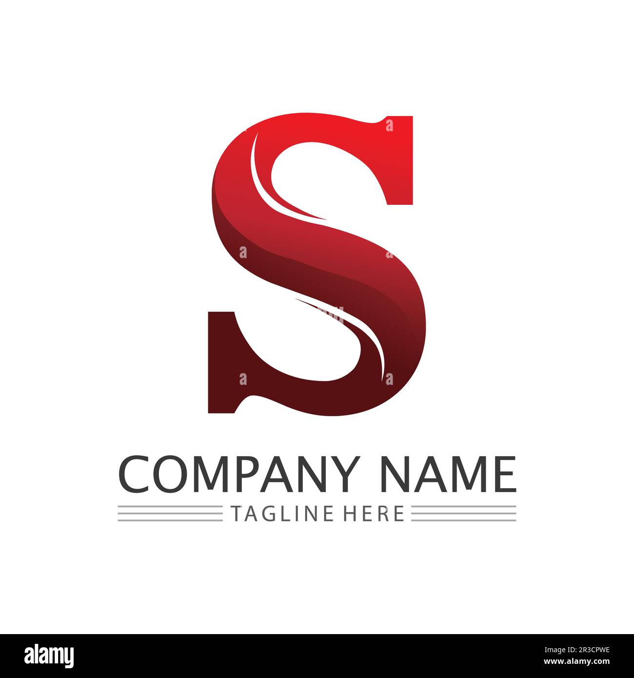 Business corporate S schreiben Logo Design Vector Stock Vektor