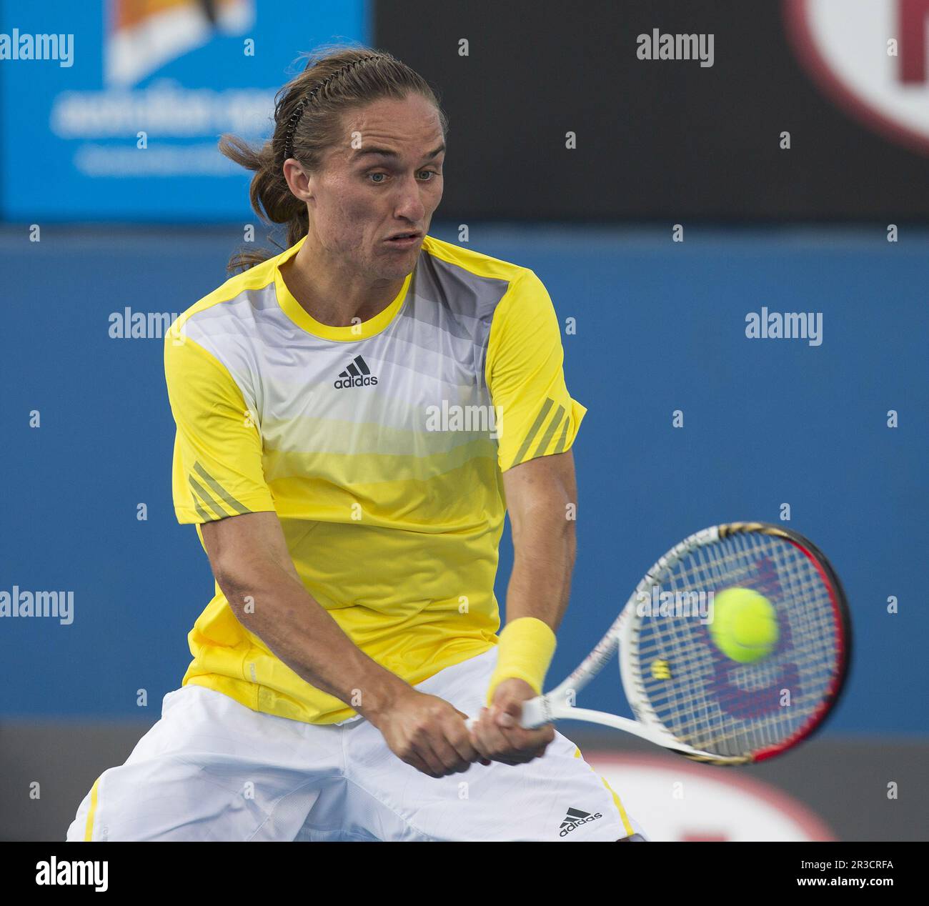 ALEXANDR DOLGOPOLOVTennis - Australian Open - Grand Slam - Melbourne Park 2013 - Melbourne - Australien - Dienstag, 15. Januar 2013. FOTO Mike Fr. Stockfoto