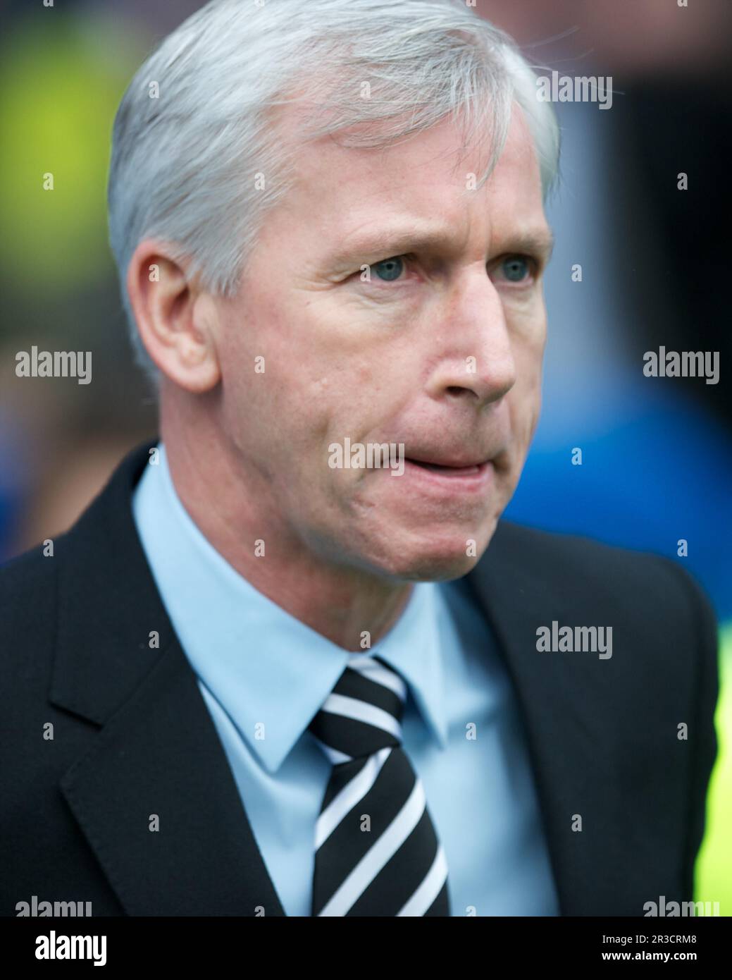 Alan Pardew, Newcastle United Manager, während des FA Cup 3.-Runden-Spiels zwischen Brighton & Hove Albion und Newcastle United auf dem American Express C. Stockfoto