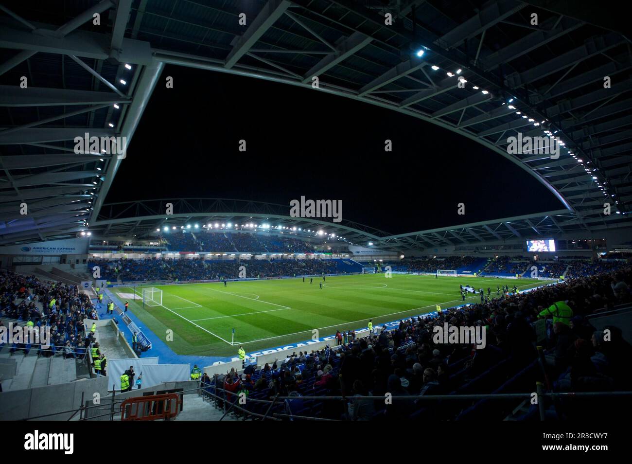 Allgemeiner Blick auf das American Express Community Stadium während des npower Championship-Spiels zwischen Brighton & Hove Albion und Millwall at the America Stockfoto