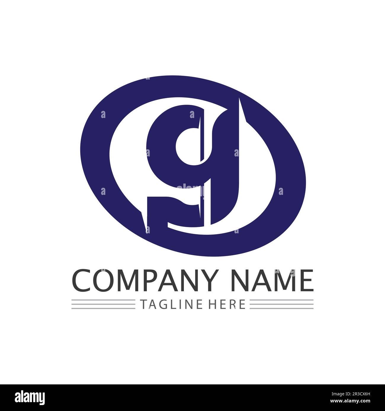 G Schreiben vector illustration symbol Logo Template Design Stock Vektor