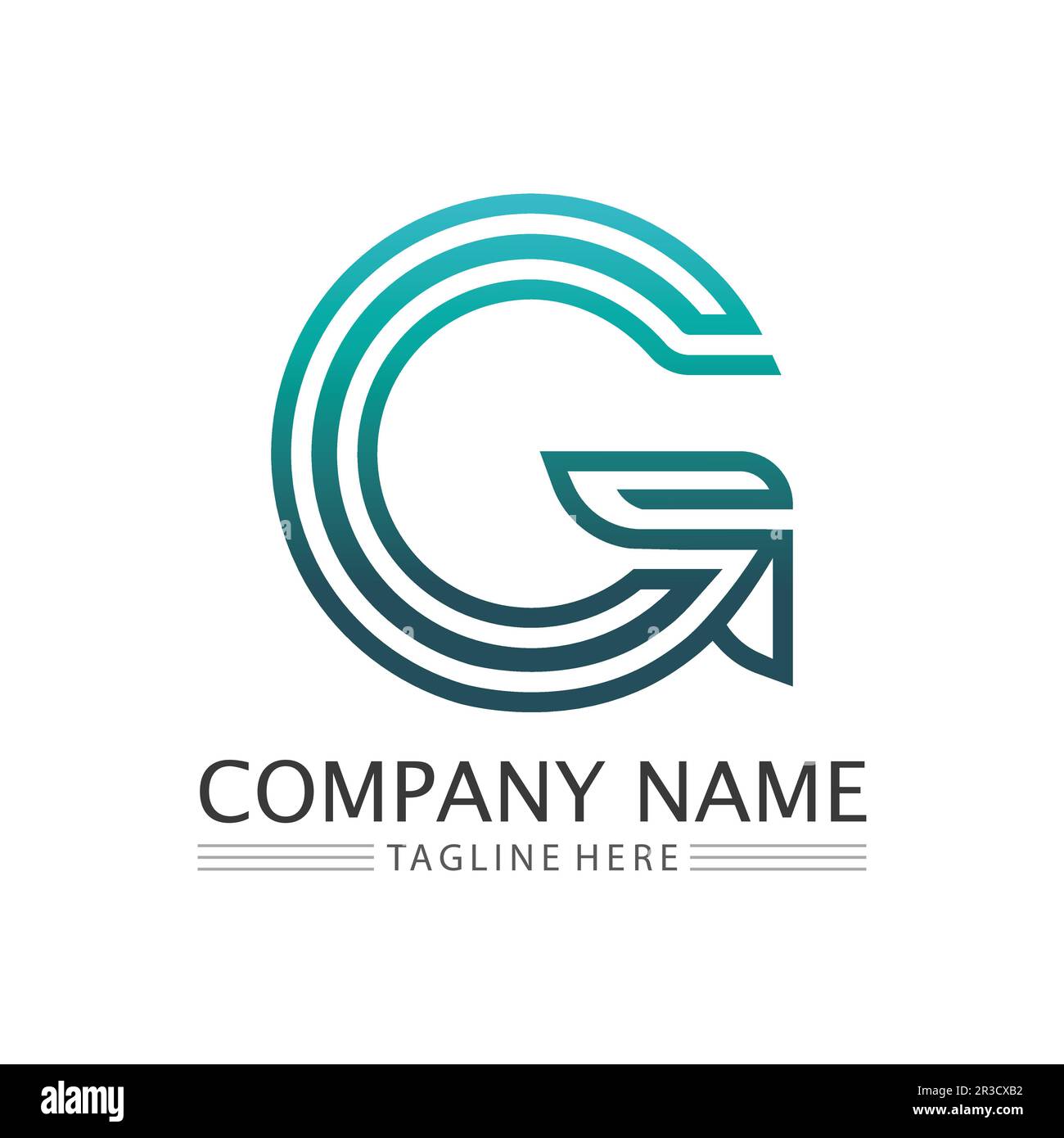 G Schreiben vector illustration symbol Logo Template Design Stock Vektor