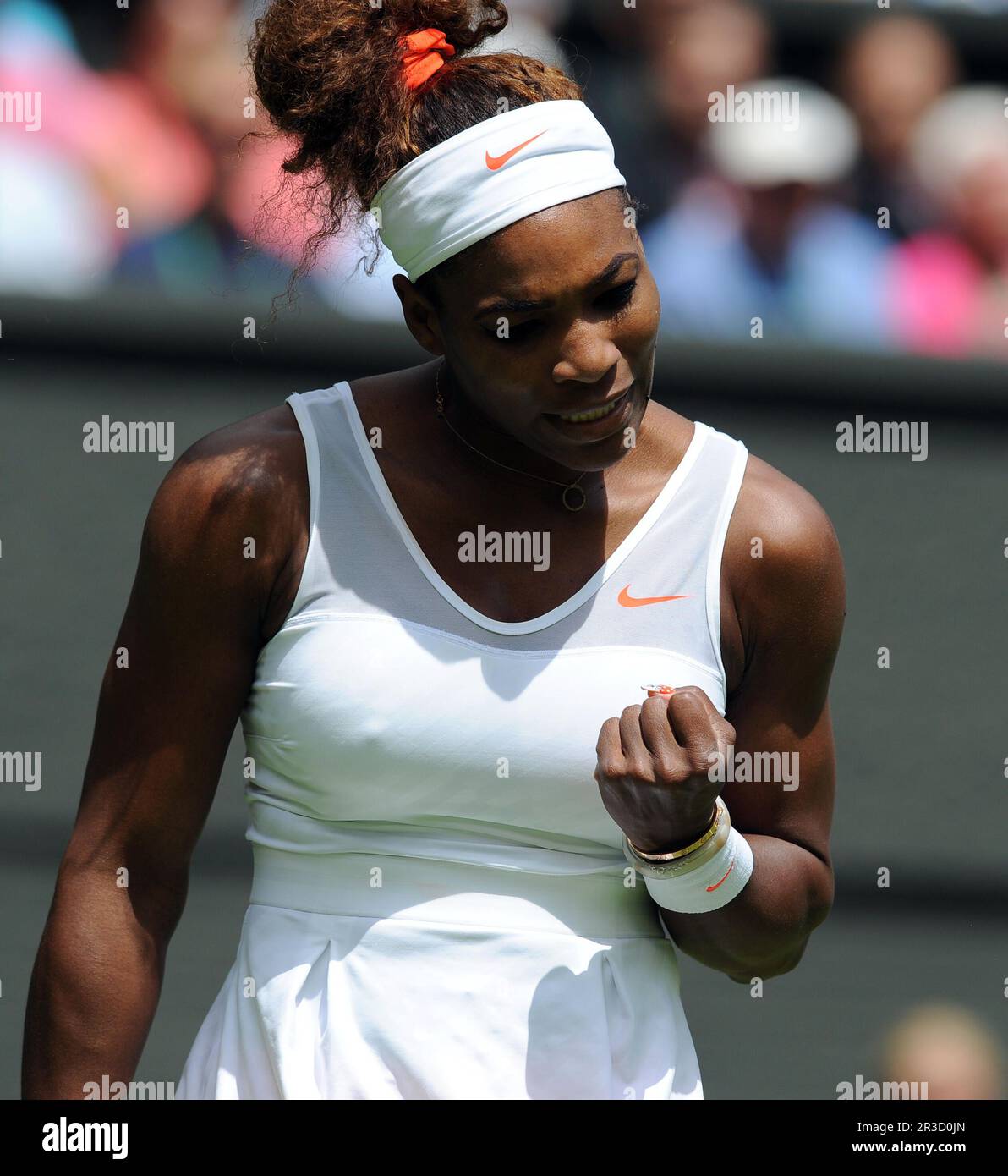 Serena Williams (USA) auf dem Weg zum Sieg während des 1. Runden-Spiels 25/06/13Wimbledon Championships 2013, Credit:Avalon Stockfoto