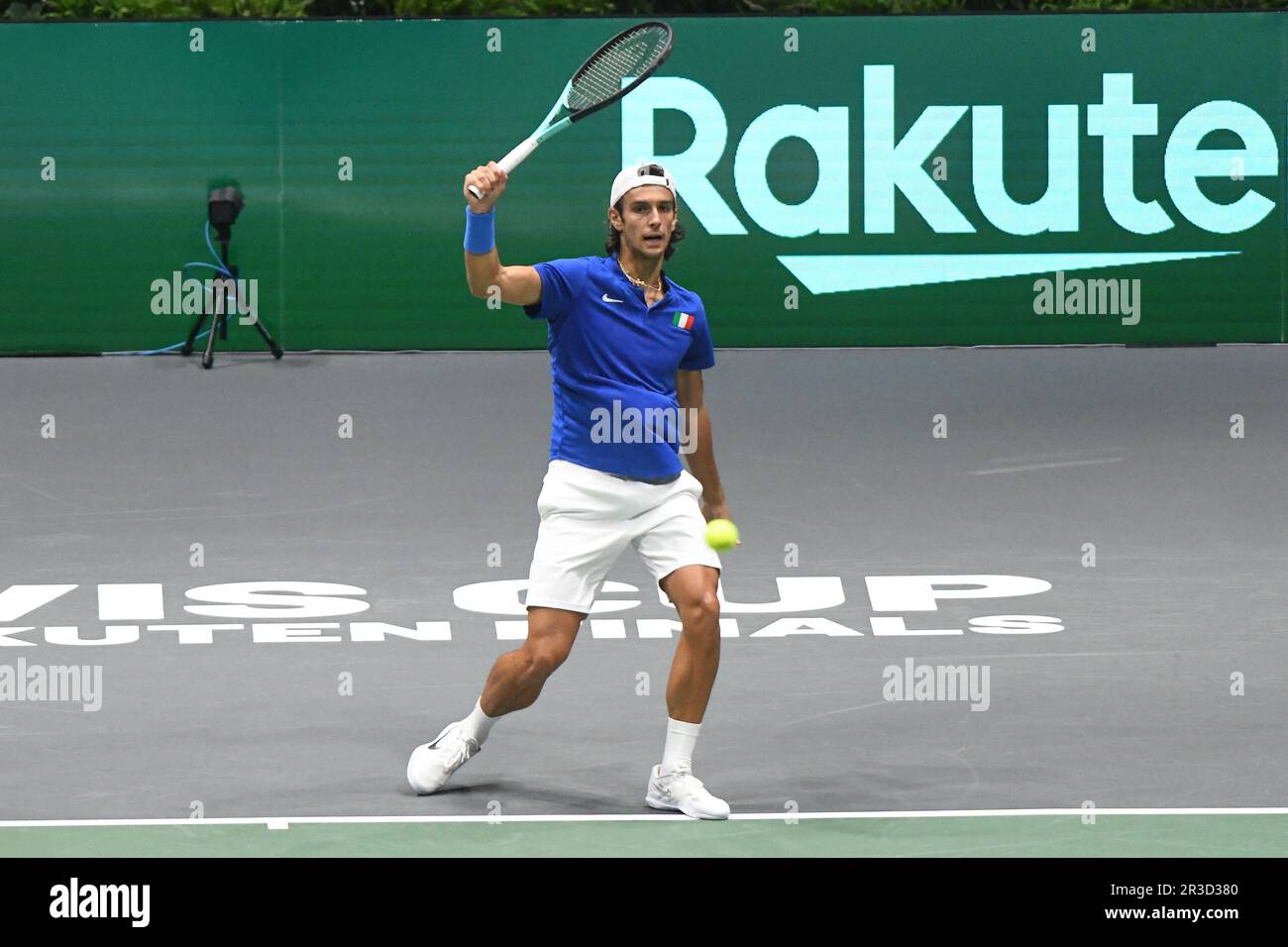 Lorenzo Musetti (Italien) gegen Kroatien. Davis-Cup-Finale, Gruppe A (Bologna) Stockfoto